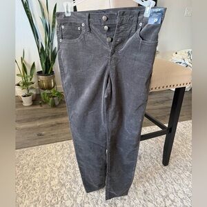 NWT J. Crew 9" High Rise Skinny Jeans, Charcoal Gray, Size 29